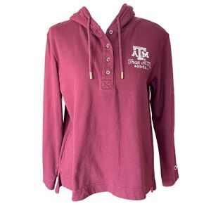 Champion Texas A&M Aggies Hoodie Womens M Maroon Long Sleeve Pullover Collegiate